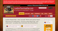 Desktop Screenshot of leathertouchupdye.com