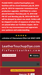 Mobile Screenshot of leathertouchupdye.com